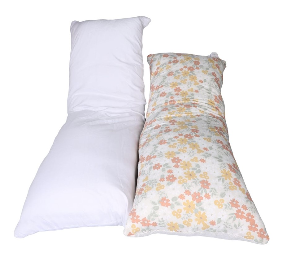 2 x Assorted Long Body Pillows.