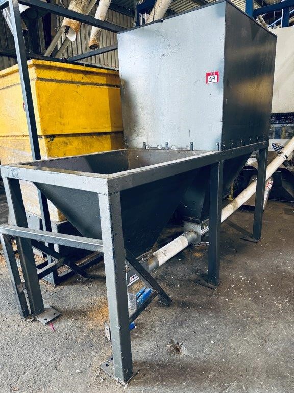 Twin Hopper Unit on Fabricated Stand