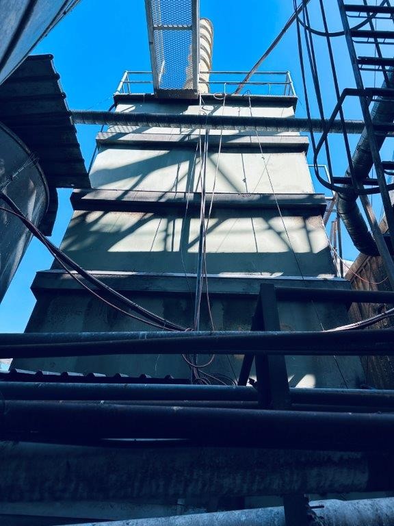 Bulk Tank System Comprising Internal Twin Steel Tanks Enclosed Structure