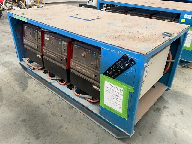 Lincoln Invertec V450-PRO 3 Phase Welders - Bank of 3