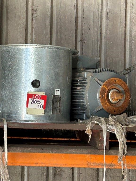 1 x SEW Large Electric Motor 415V. 1 x Brown's FANS Unit