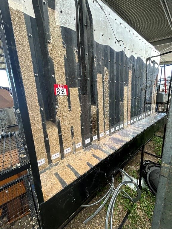 Fabricated seed merchandiser unit, metal/perspex