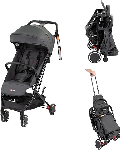 MOTHER'S CHOICE Minny Ultra Compact Trolley Stroller, Mineral Grey. NB: Min