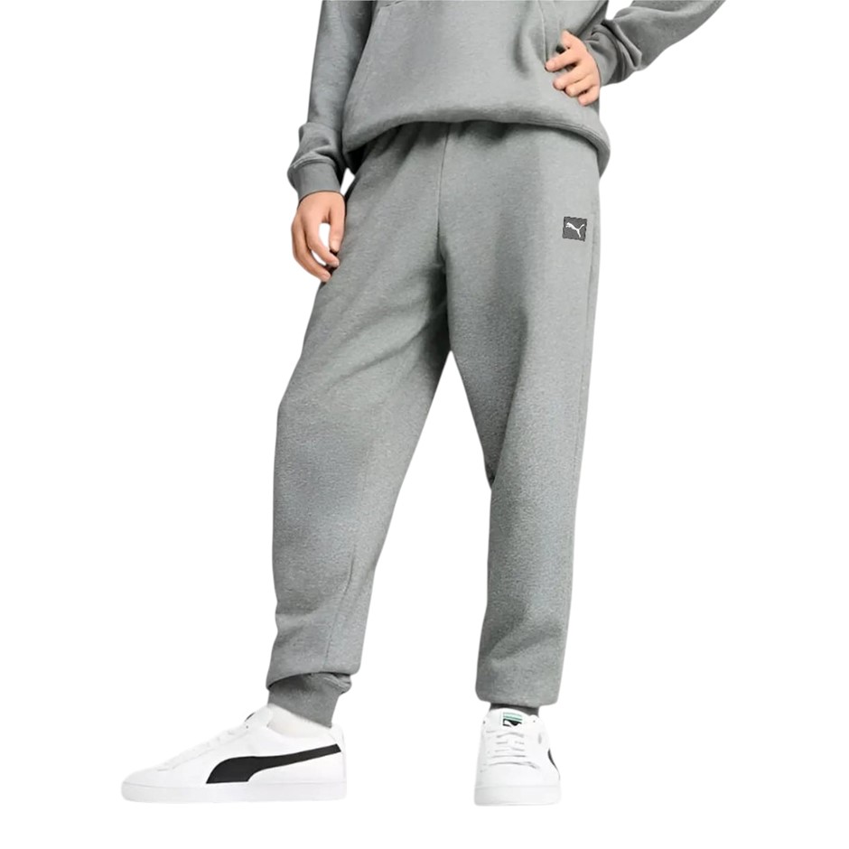 PUMA Men's ESS Elevated Fleece Pants, Size XL, Medium Grey Heather (03), 19