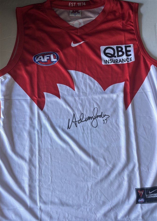 ADAM GOODES SIGNED SWANS GUERNSEY