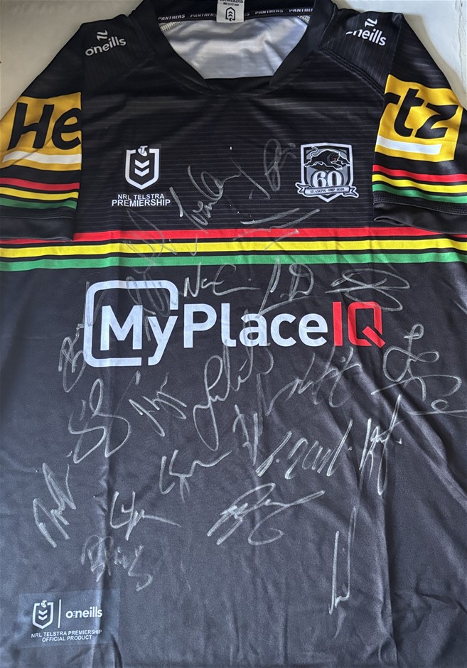 PENRITH PANTHERS 2026 SQUAD SIGNED JERSEY