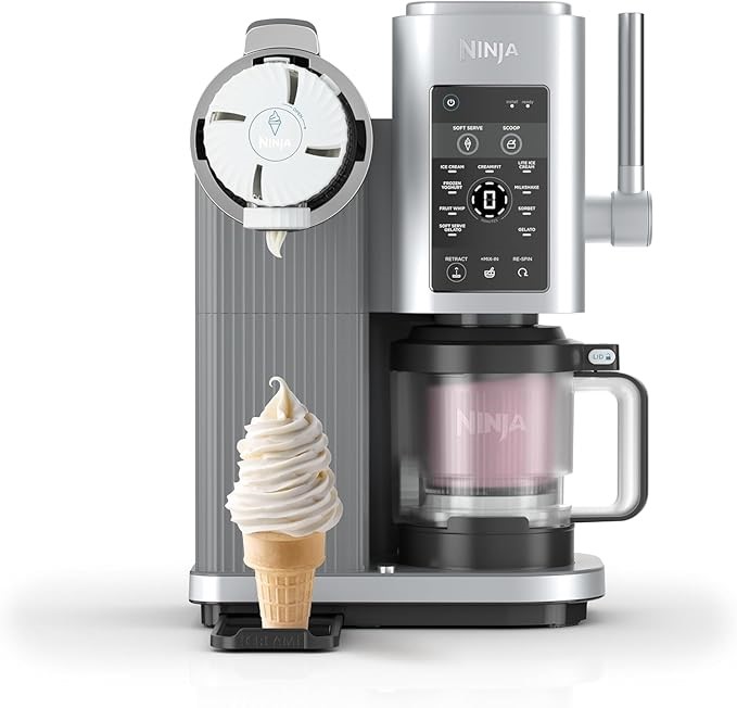 NINJA Swirl by Creami 13-in-1 Soft Serve & Ice Cream Maker, NC701ANZ. NB: M