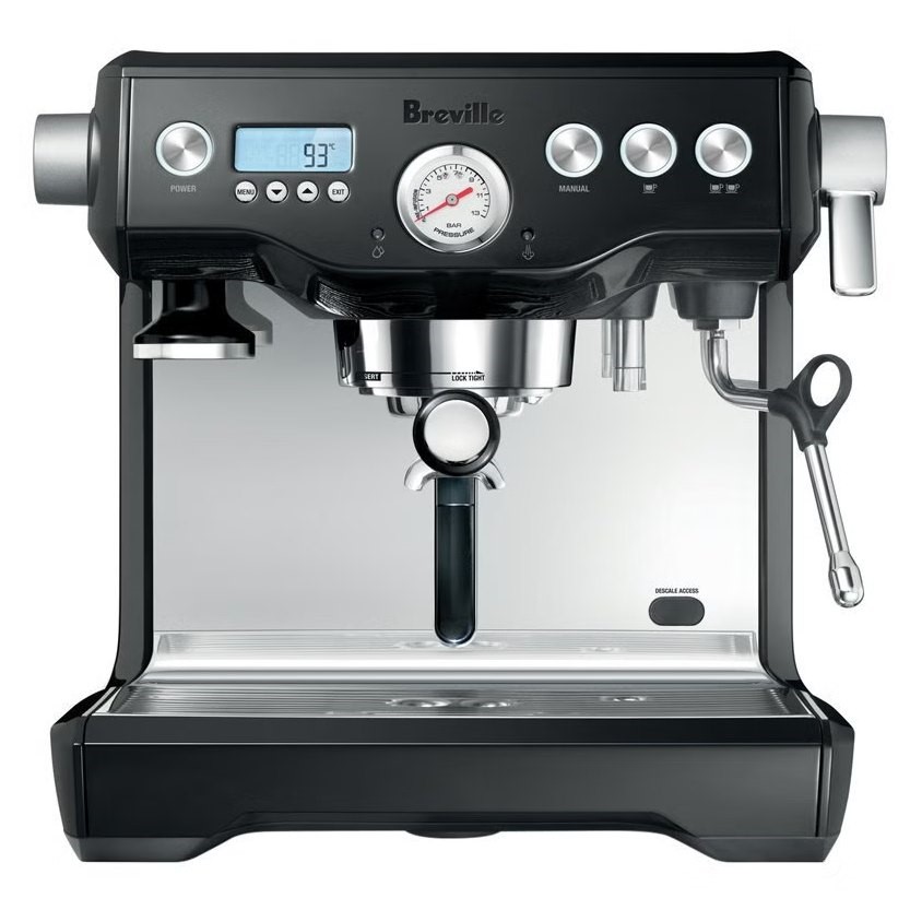 BREVILLE The Dynamic Duo Espresso Coffee Machine Only, Black Truffle NB: f