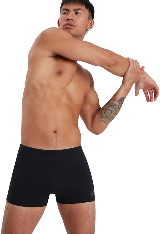 SPEEDO Men's Endurance+ Aquashort, Size AU14, Black, 8-134480001.