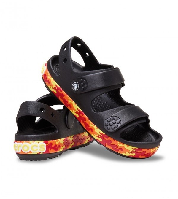 CROCS Kids Crocband Cruiser Sandal, Flames, J3