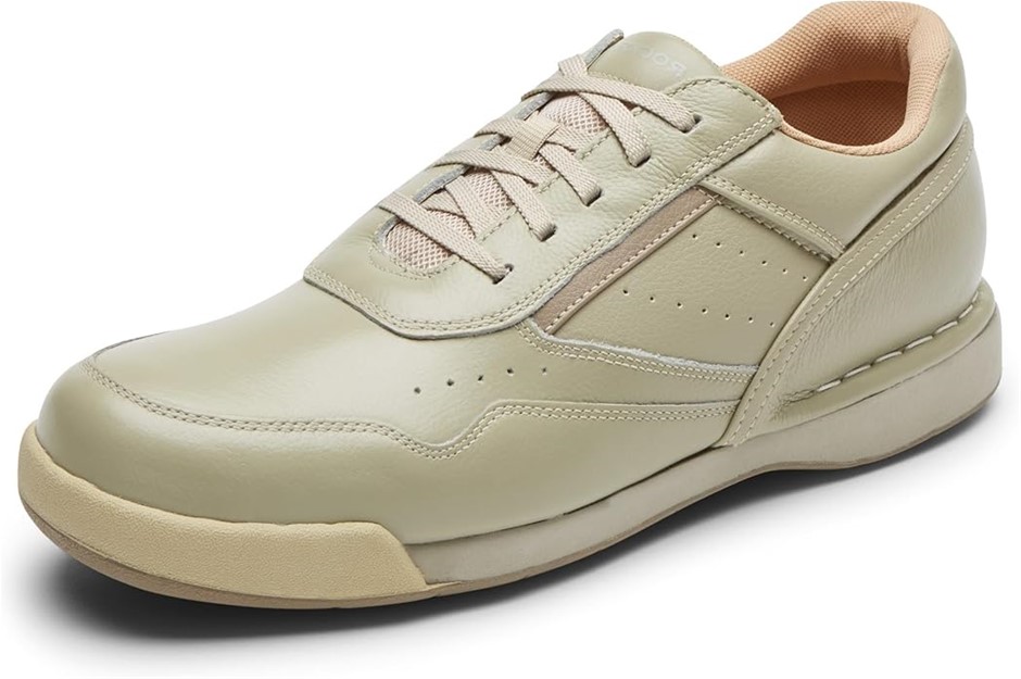 ROCKPORT Men's M7100 Prowalker, Sport White/Wheat, Size US 10.5XW/EU44.5/UK