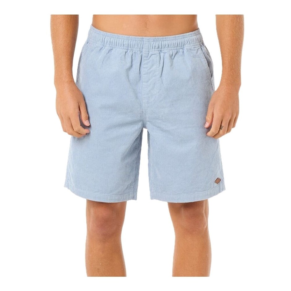 RIP CURL Men's Classic Surf Cord Volley Shorts, Size M, Ice Blue. RRP:$79.9