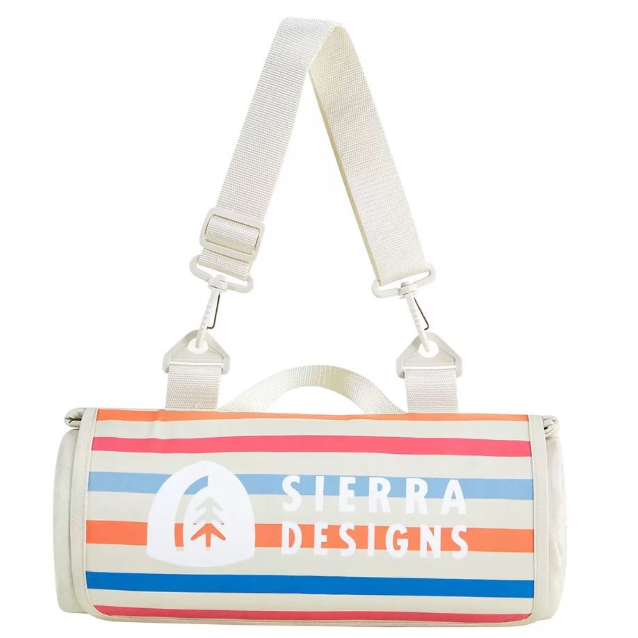 SIERRA DESIGNS Outdoor Blanket, 183cm x 183cm, Sand White.