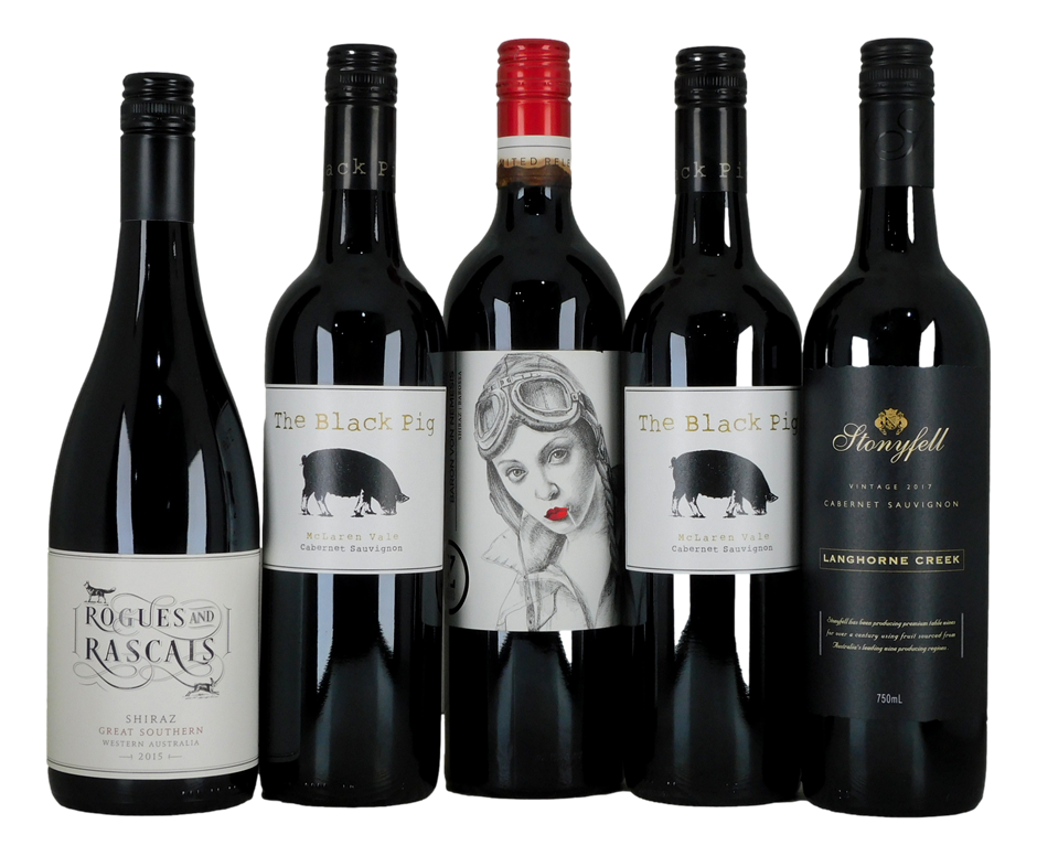 Pack of Assorted Red Wine (5x 750mL)