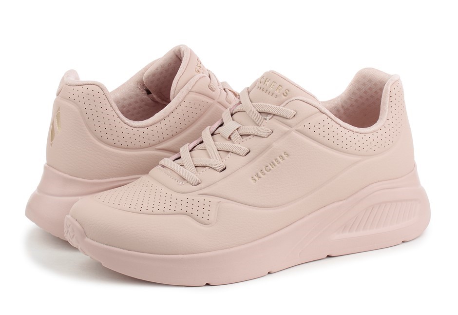 SKECHERS Women's Uno Lite Work Shoes, Size US9.5, Blush/Mauve Pink (BLSH),
