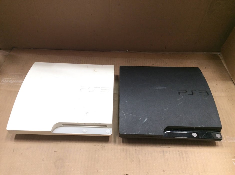 Sony PlayStation 3 Slim CECH-3002B and CECH-2502A Console (Lot of 2)