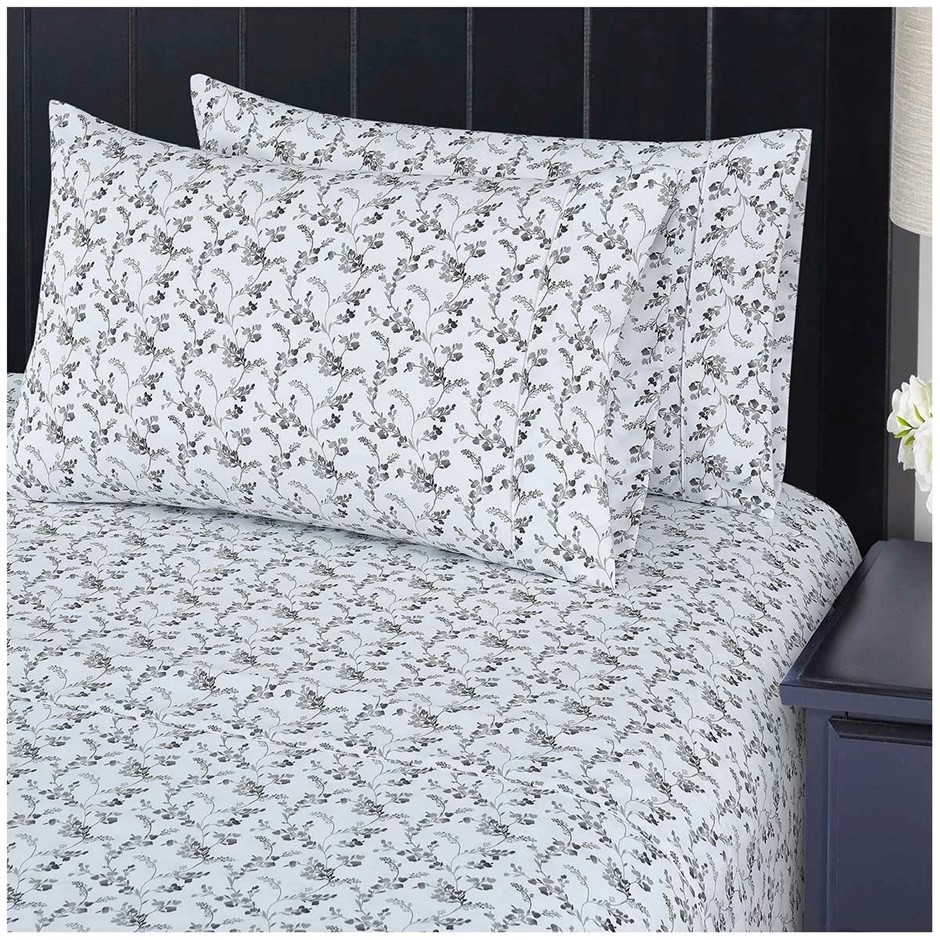 SOUTH POINT 4pc Sheet Set, King Single, Floral Vibe Venita.