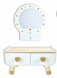 Hape My Sparkling Vanity Set. NB: only vanity, missing one stand, not in or
