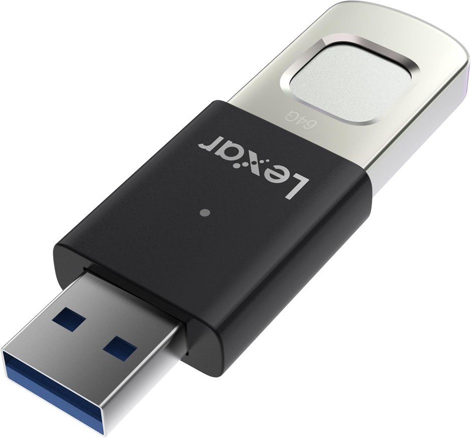 LEXAR JumpDrive Fingerprint F35 PRO 256GB USB3.0 Flash Drive, Up to 400MB/s