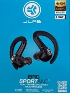 New Sealed JLab Epic Sport ANC 3 Earbuds - Black