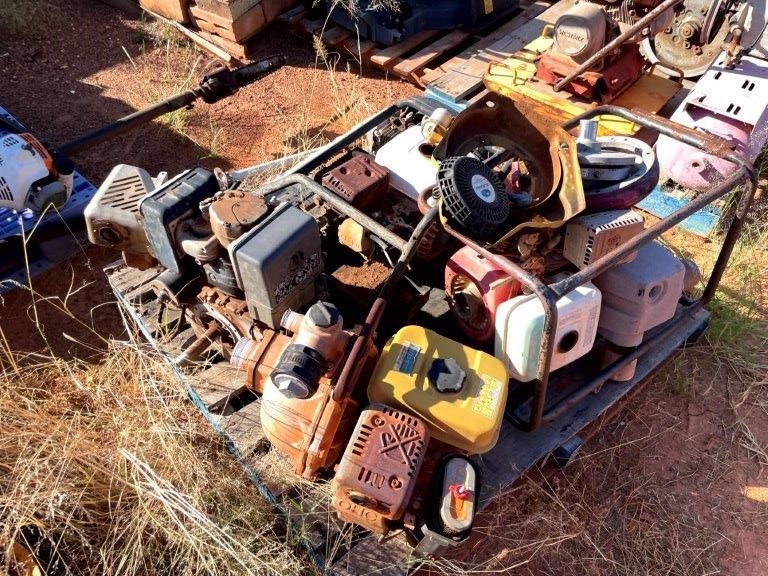 Pallet of Small Engines and Pumps