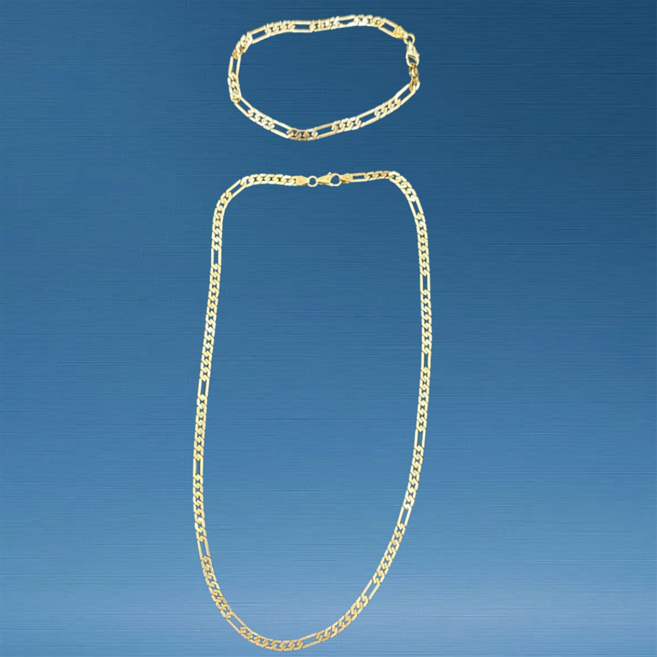 BRACELET & CHAIN COMBO YELLOW GOLD