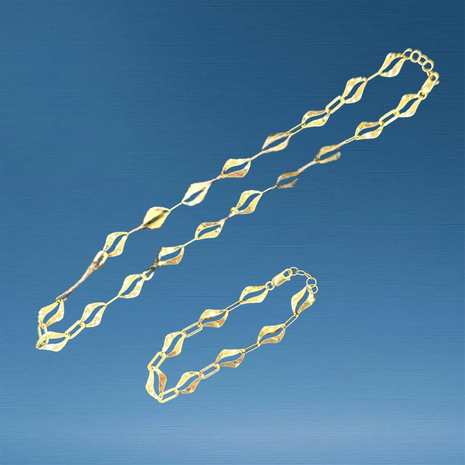 BRACELET & CHAIN COMBO YELLOW GOLD