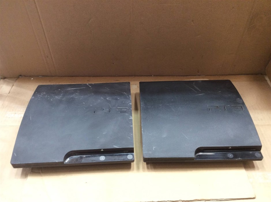 Sony CECH-3002A and CECH-2502B PlayStation 3 Slim Console (Lot of 2)