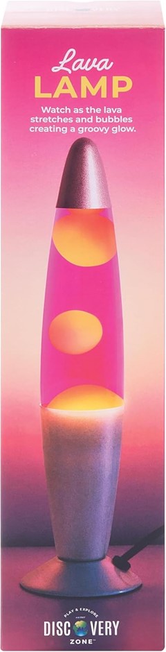 DISCOVERY ZONE Lava Lamp 3pcs Assorted 9x9x39.3cm, Classic Retro Design.