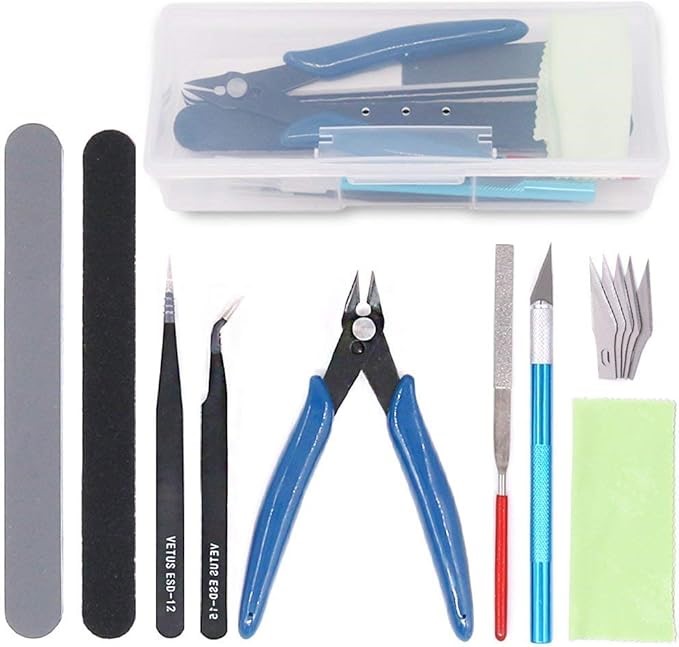 2X 9Pcs Model Tools Kit Hobby Building Tools Craft Set for Basic Model Buil