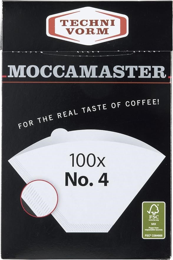 Moccamaster Technivorm 85022#4 White Paper Filters, one Size. NB: damaged p