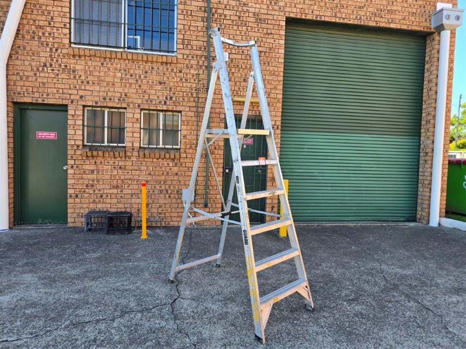 GUARDALL P150-6AL Aluminium Platform Step Ladder