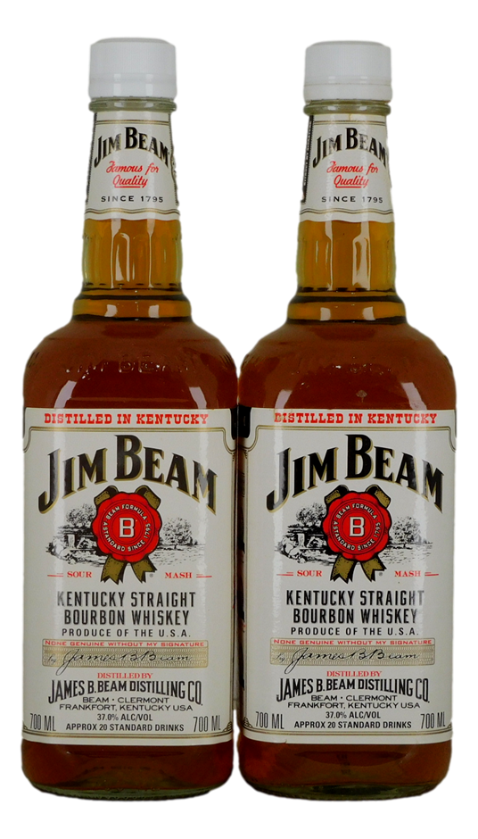 Jim Beam Kentucky Straight Bourbon Whiskey (2x 700ml)