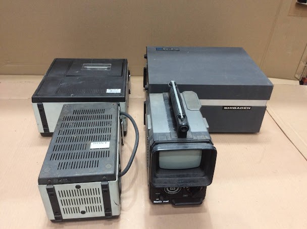 National TR-555DU Transistor TV&Sony AC-3000P AC Power Adaptor&Sony VO-3800