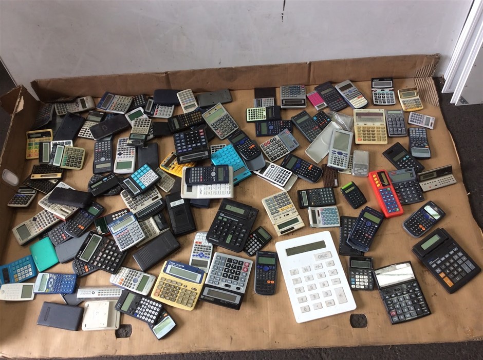 Mixed Calculators Bulk Lot (Assorted Brands & Sizes)