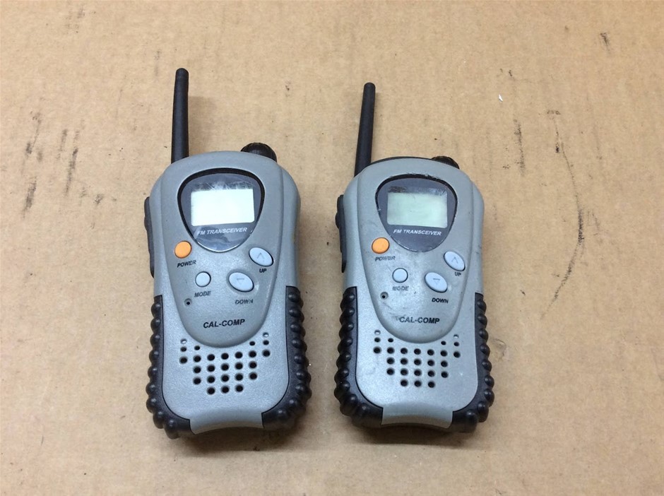 Cal-Comp TK6000 FM Transceiver Walkie Talkies (Lot of 2)