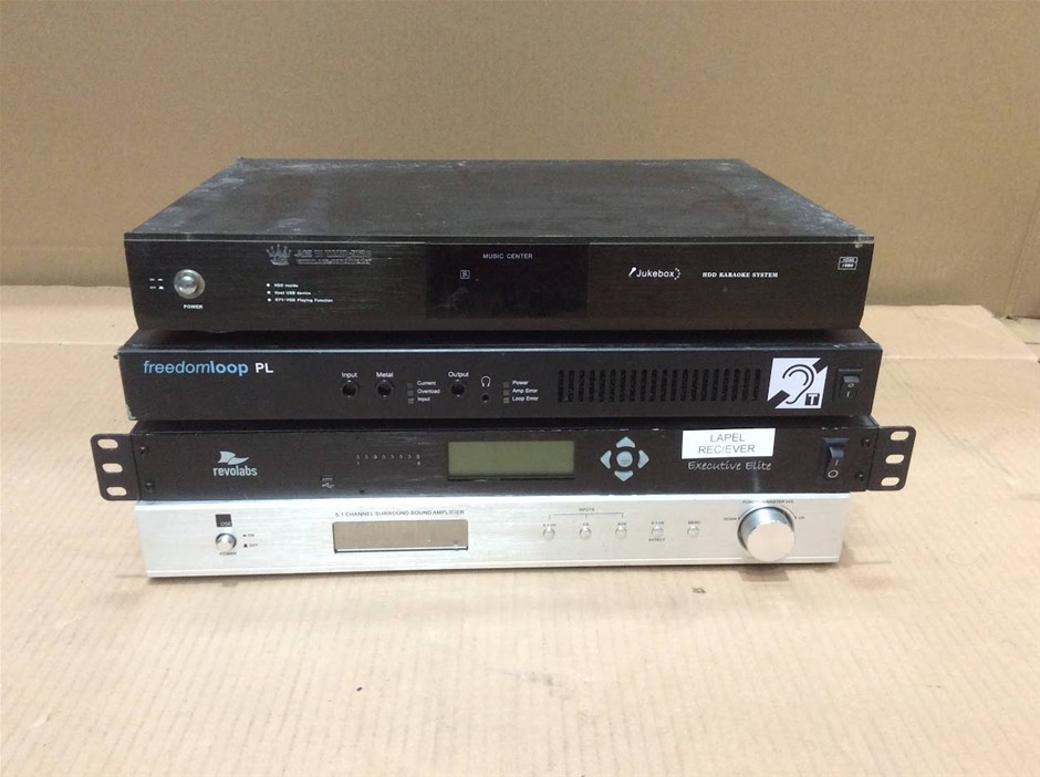 Jukebox HDD Karaoke + Revolabs Executive Elite Label Receiver (Lot of 4)