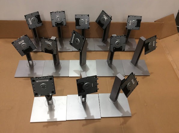 HP EliteDisplay E223-V2 Mixed Brand and Model Monitor Stands (Lot of 13)