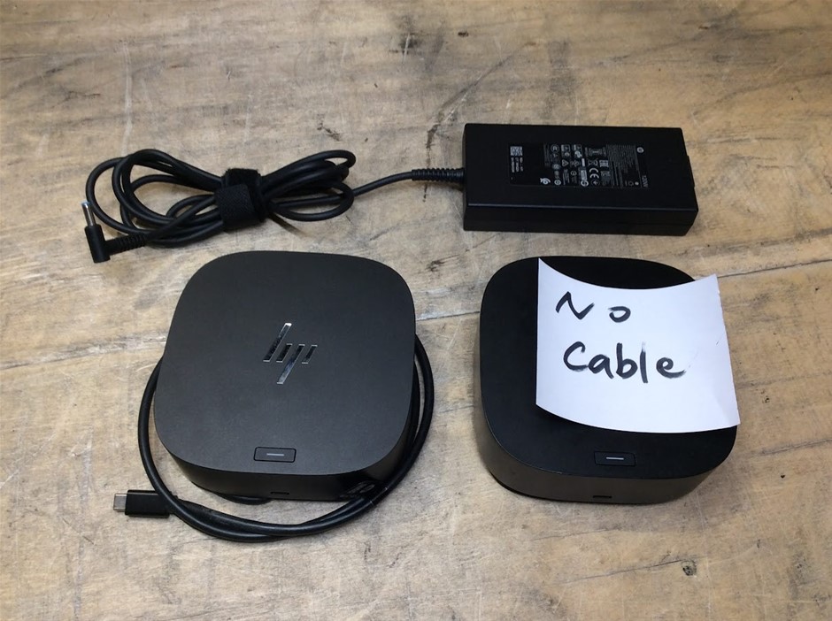 HP HSTNN-LA18 120W AC Adapter + HP HSN-IX02 USB-C Dock G5 Docking Station