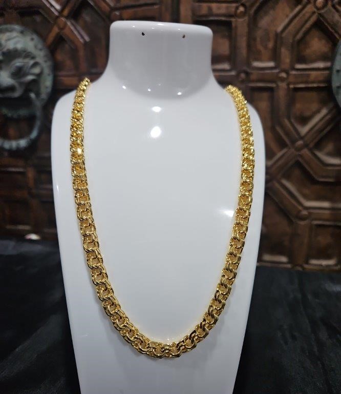 22K/Italy Gold Filled Chain(stamped 22K/Italy)Warranty Quality-55cm