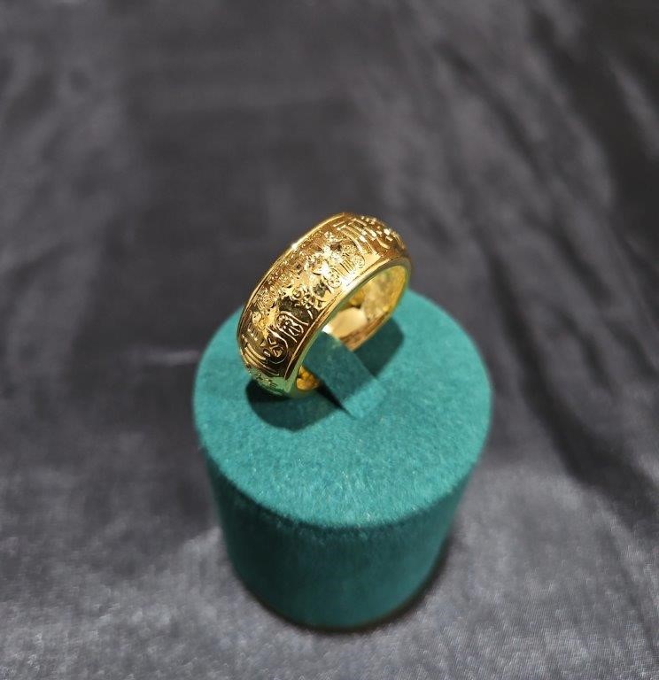 22K/Italy Yellow Gold Filled Ring(stamped 22K/Italy)Warranty Quality
