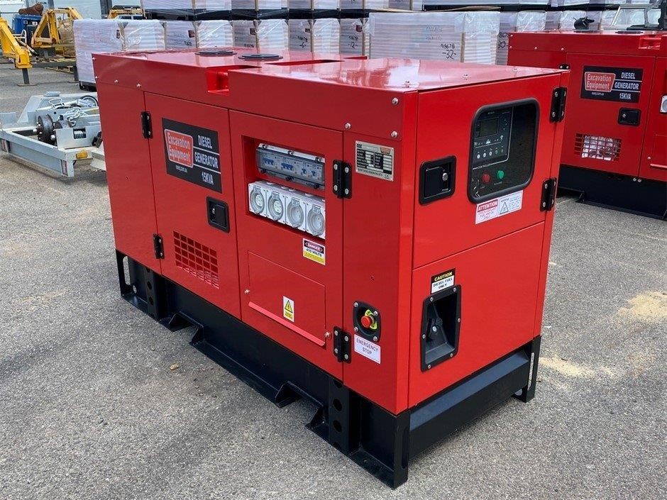 Silenced 15kVA Generator (Unused)