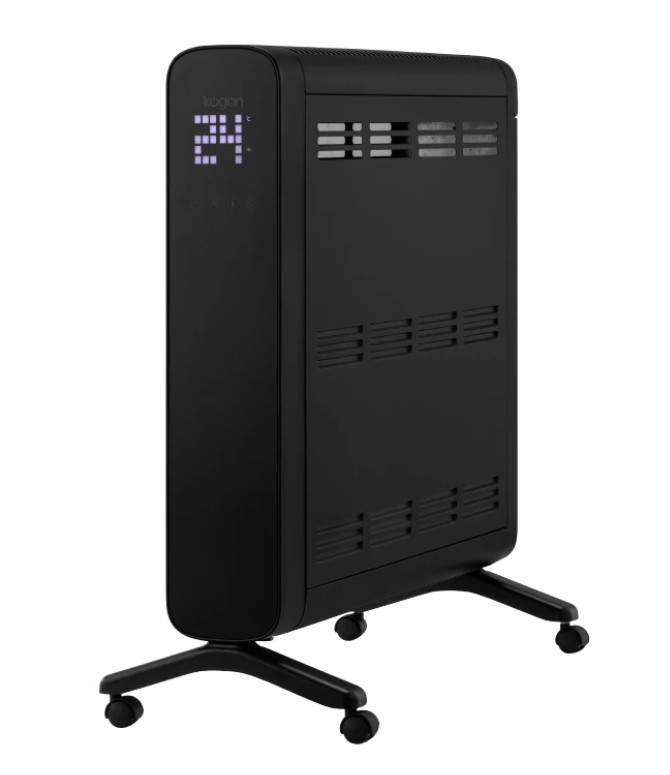 KOGAN SmarterHome 2400W Oil-Free Panel Heater, Black.