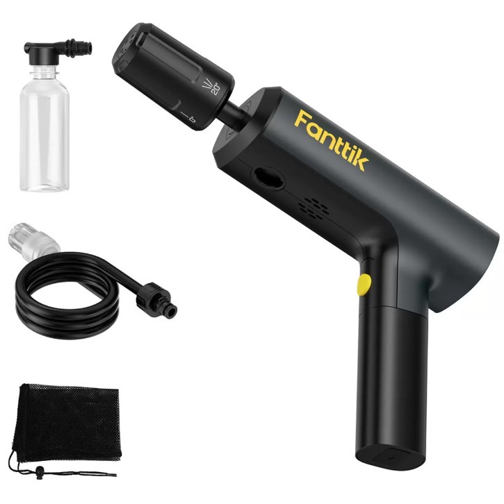FANTTIK K100 Portable Cordless Electric Pressure Washer. N.B: Damaged packa