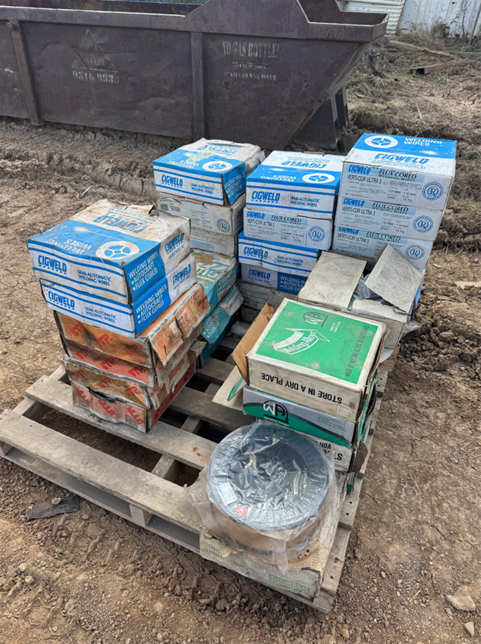 Miscellaneous Pallet of Welding Wires