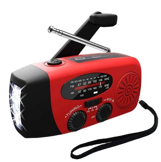 Solar Powered Camping Light With AM/FM Radio