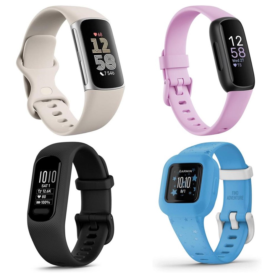 4 x Assorted Smart Watches. 1 x FITBIT Charge 6 Porcelain. 1 x FITBIT Inspi