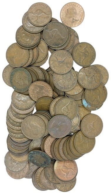 One Kilo of Australia KGV/King George VI/Queen Elizabeth Mix Date & conditi