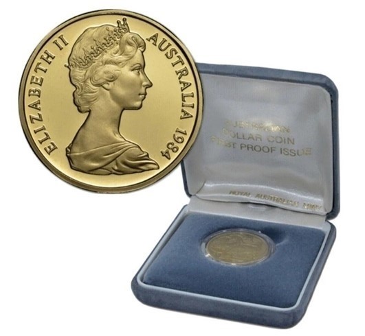 1984 Australia First Queen Elizabeth Proof One Dollar