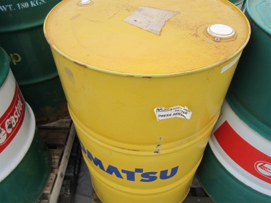 205 litre drum Komatsu super coolant Auction (30937004509) Grays